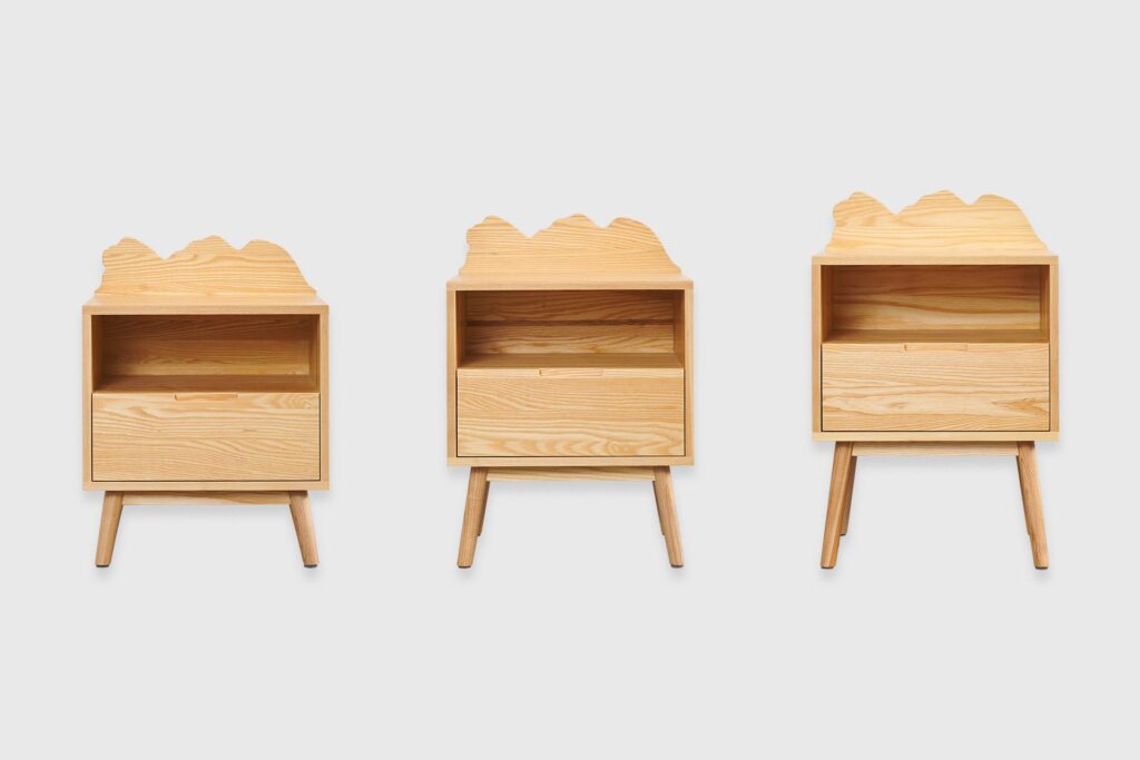 獅子山原木床頭櫃/角几