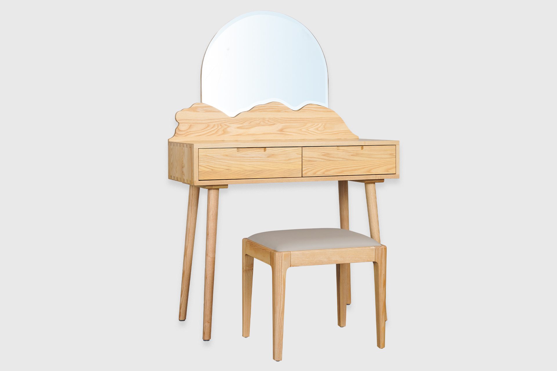 日出獅子山原木梳妝枱